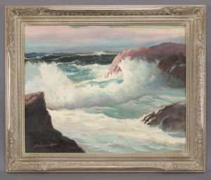 "raging Surf" by George Sanders Bickerstaff