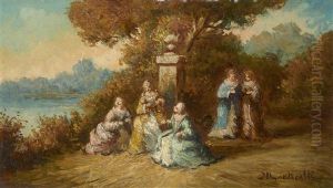 Rokokodamen Im Park