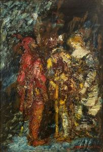 Scene De Faust by Adolphe Joseph Thomas Monticelli