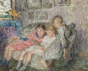 Reading Girls (three Sisters)