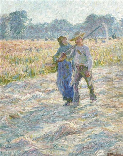 Farmer And His Wife On The Field - view 1