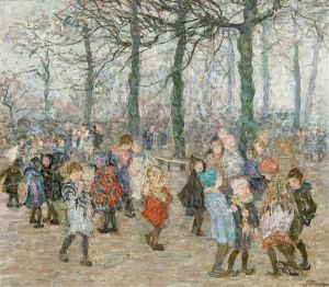 La Cour De Recreation by Jenny Montigny
