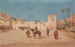 Paysage Orientaliste by Charles Montlevault