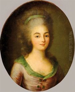 Portrait De Jeune Fille by Armand Vincent de Montpetit