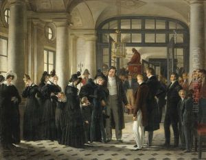 Le Depart Du Prince De Joinville Pour La Marine by Raymond Auguste Quinsac Monvoisin