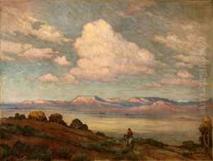 Evening On The Desert by Carl Moon