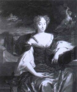 Portrait De Jeune Femme Dans Un Parc by Carel de Moor