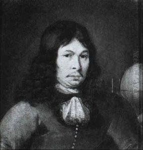 A Portrait Of A Gentleman, Long Bust Length, Wearing A Lace Cravat, With A Globe Behind