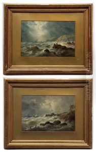 Rocky Coastal Scenes by John Moore Of Ipswich