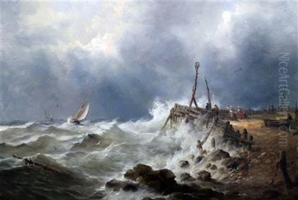 Fishing Boats Off The Coast - view 1