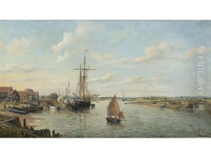 Shipping Scene At Walberswick; A Pair
