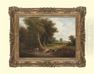 The Watering Place by John Moore Of Ipswich