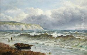 A Fisherman Contemplating A Stormy Sea A Fisherman Contemplating A Stormy Sea