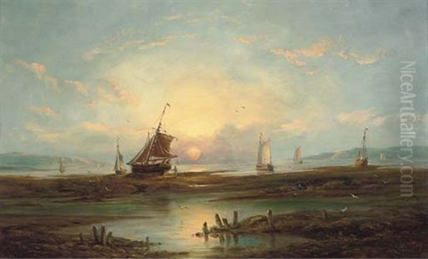 Sunset Over The Estuary - view 1