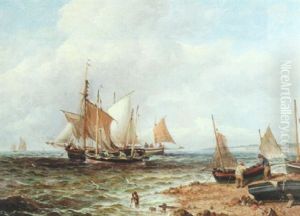 Setting Out For The Fishing Grounds by John Moore Of Ipswich