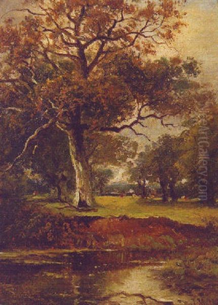 A Wooded River Landscape - view 1