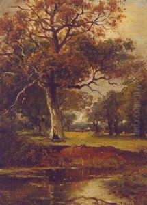 A Wooded River Landscape A Wooded River Landscape