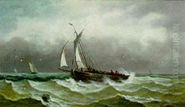 Fishing Boats In A Choppy Sea - view 1
