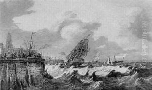 The Victoria Off Liverpool by John Moore Of Ipswich