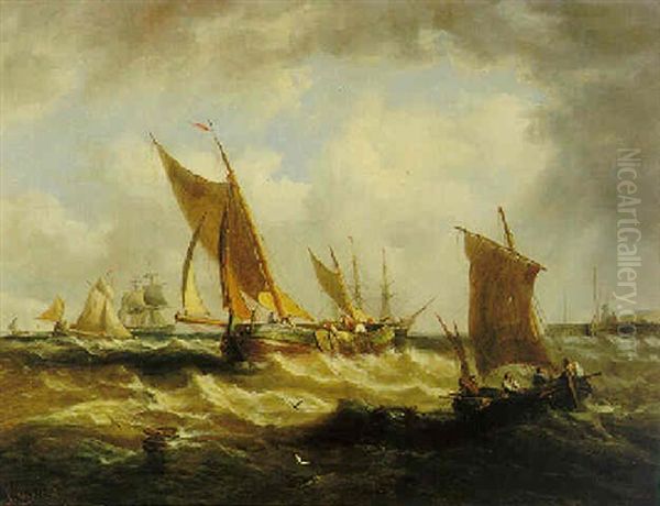 Fishing Boats In A Swell - view 1