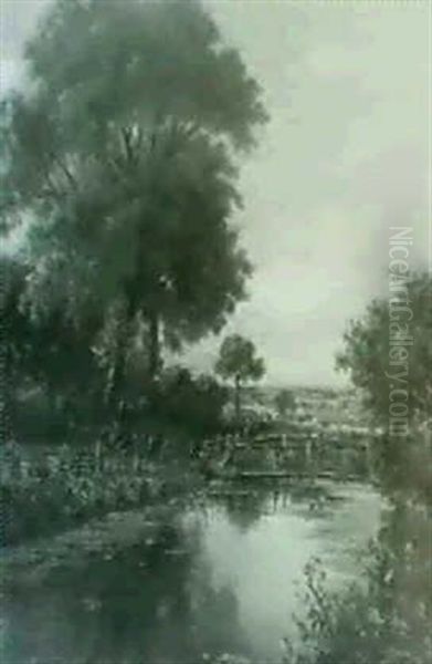 A Wooded River Landscape - view 1