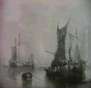 Fishing Vessels In A Calm