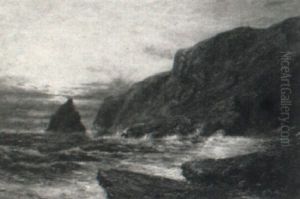 Rocky Shore by A. Harvey Moore