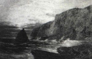 Rocky Shore by A. Harvey Moore