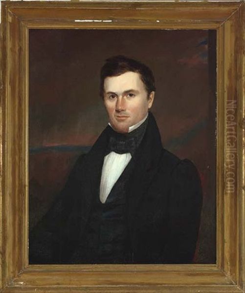 Poratrait Of A Gentleman Wearing Black - view 1