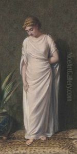 A Classical Beauty by Albert Joseph Moore