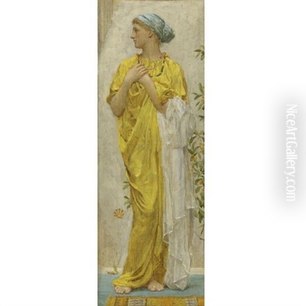 Standing Figure In Yellow And Blue (study For Topaz) - view 1