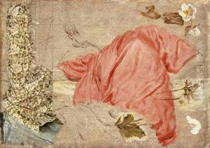 Study Of Draperies And Flowers, For Reading Aloud by Albert Joseph Moore