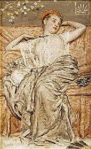 A Draped Figure by Albert Joseph Moore