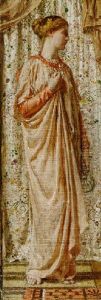 Standing Female Figure, Holding A Vase