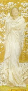 Blossoms (preliminary Study) by Albert Joseph Moore