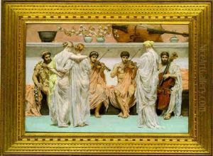 A Quartet; A Painter's Tribute To The Art Of Music. A.d. 1868 by Albert Joseph Moore