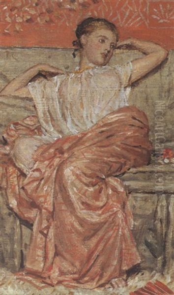 A Study Of A Draped Figure - view 1