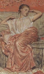 A Study Of A Draped Figure by Albert Joseph Moore