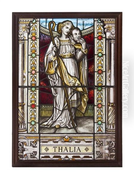 Untitled (thalia Holding A Mask And A Staff Within A Classical Interior) - view 1