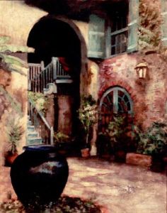 Old Brulatour Courtyard by C. Bennette Moore