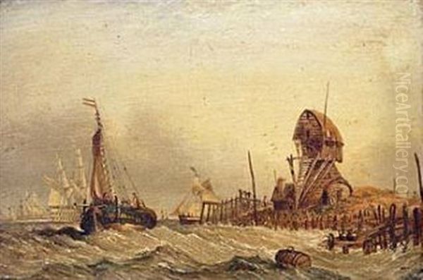 Fishing Boats Off The Dutch Coast - view 1