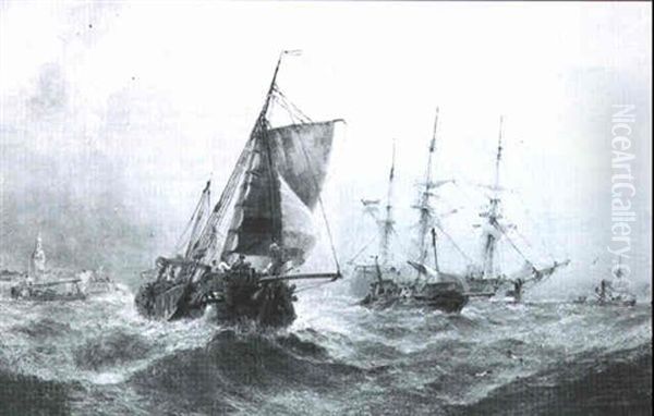 Shipping Off The Coast - view 1