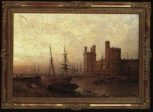 Caernarvon Castle by Claude T. Stanfield Moore