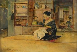 Mending At Home by Harry Humphrey Moore