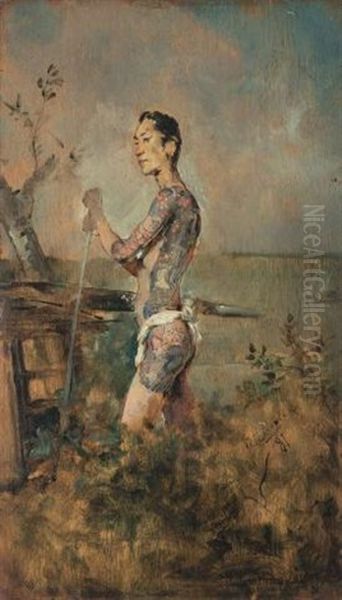 Tattooed Palanquin Bearer - view 1