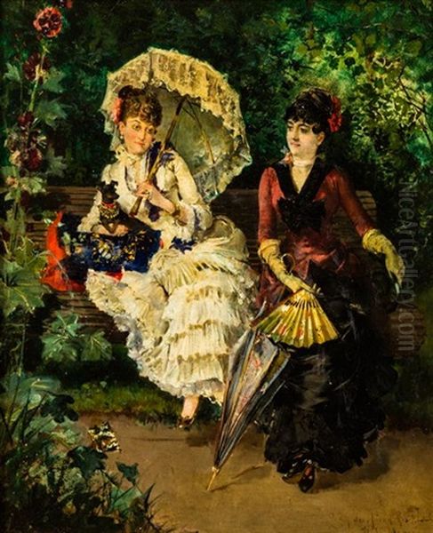 Two Women And A Dog - view 1