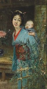 Japanese Mother And Child Japanese Mother And Child