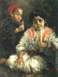 Enfants Et Sauterelles