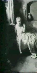 Child On Bed, Surprised by Herbert Moore