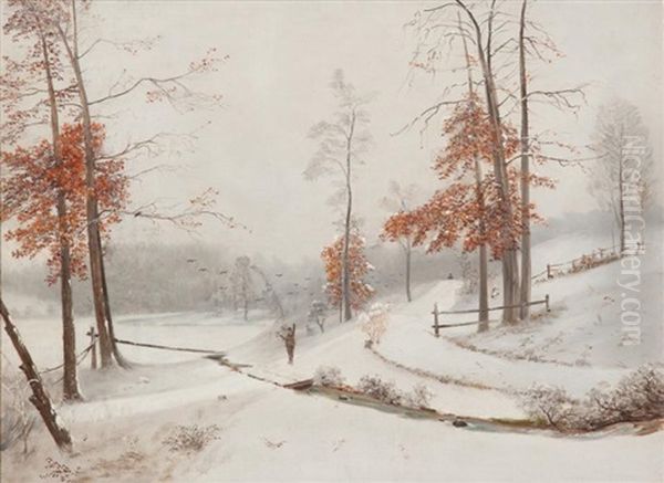 Winter Hunting Scene - view 1